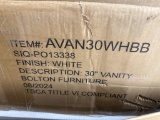 Open Box Alaterre Furniture Williamsburg 30 in. W x 21 in. D x 34 in. H Bath Vanity Cabinet Without