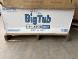 BigTub Utilatub Combo 40 in. x 24 in. x 33 in. Polypropylene Utility Tub with Faucet  Open Box