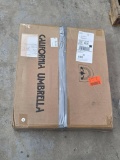 Open Box California Umbrella 50 lb Patio Umbrella Base in White