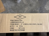 Lot of 4 StyleWell 2-Inch Cordless Vinyl Blinds, New in Box