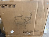 CAVINAS Linen Accent Chair with High Backrest, SKU HFSN-1051NY