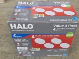 Open Box Halo LED 4-Inch Ultra Thin Downlights Value 4-Pack