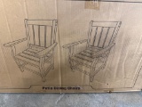 Open Box Patio Dining Chairs in Gray (Set of 2)