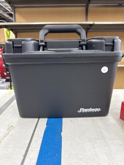 Flambeau Tactical Box With Assorted Empty Ammo Cases