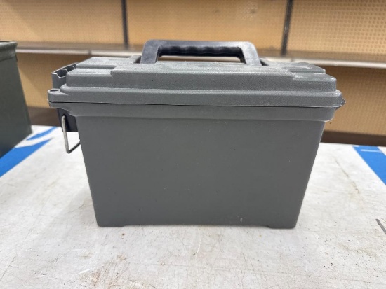 Open Box 9mm Luger Rounds With Ammo Safety Round Carrier