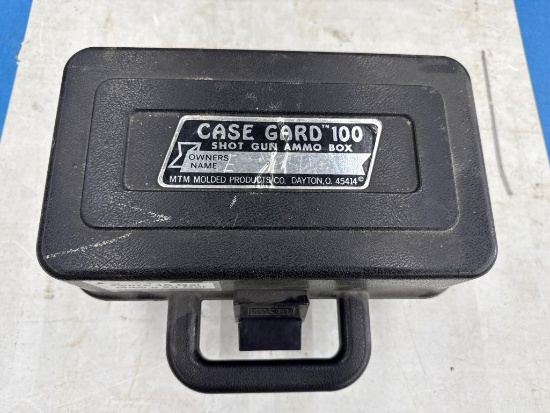 Open Box of Assorted Ammo With Safety Box, Including 16 and 20 Gauge Rounds