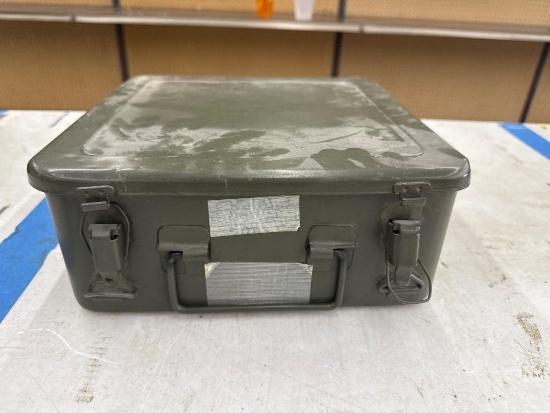 Open Box Military Equipment Metal Storage Box, Money Clip