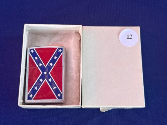 Confederate Flag Design Lighter in Original Box