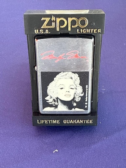 Zippo Lighter with Marilyn Monroe Design and Signature