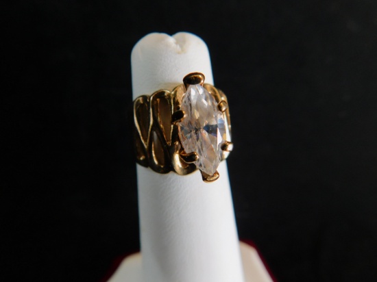 10 K Gold Cz Ring