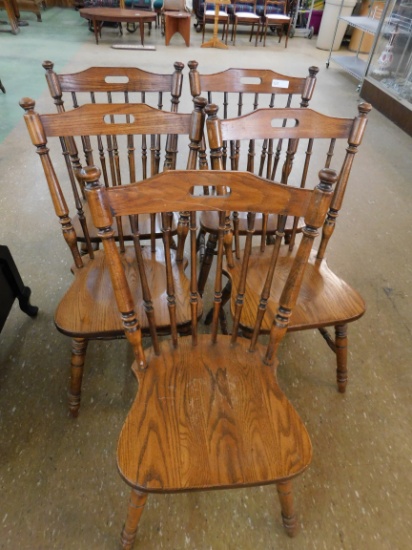 5 Oak Chairs
