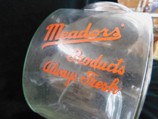 "Meadors" Counter Top Retail Jar