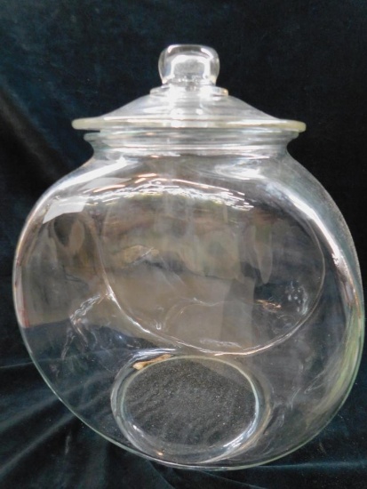 Glass Counter Top Retail Jar w/ Lid