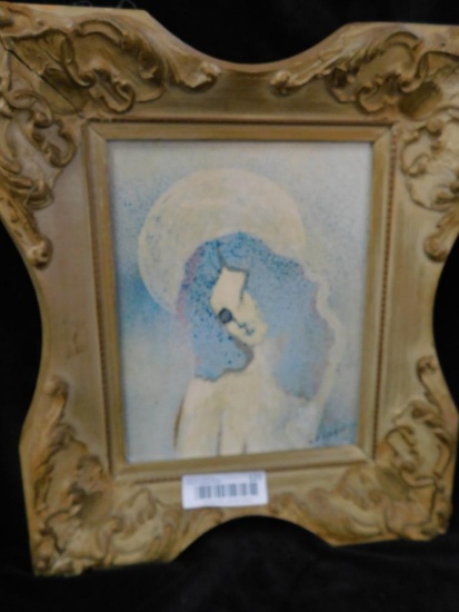 Oil on Board with Ornate Fram