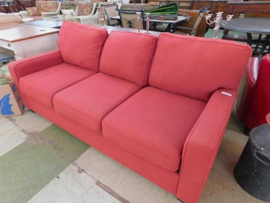 Red Canvas Pottery Barn Couch