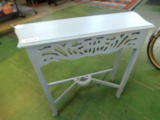 Pierced Carved Painted Side Table