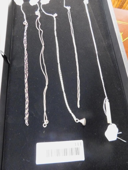 Group of 5 Sterling Silver Chains 15.1 gr
