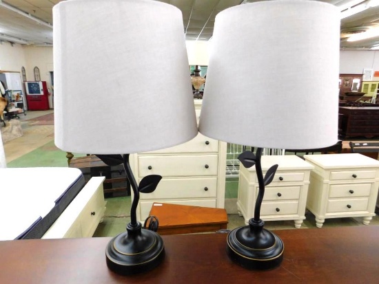 Pair of Matching Modern Vanity Lamps