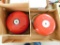 Pair of Metal Fire Alarm Bells 1 is DC Alarm Bell in Box other is unmarked