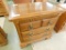 Oak 3 Drawer Nightstand