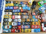 Lot of 39 1:58 Scale Nascar Racing Cars and 4 Hot Wheels Metal Electric Guitar Models