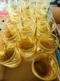 Group of 13 MCM Yellow Wheat Drinking Glasses