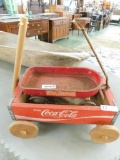 Vintage Coca Cola Crate Wagon and a Small Hy Speed Wagon