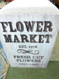 Modern Flower Market Sign