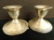 Weighted Sterling Silver Candle Sticks