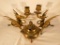 Vintage Pair of Brass Dragon Candle Holders and Brass Censor