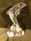 Cristal Sevres France Crystal Dolphin Figure