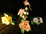 Lenox Rubrum Lily - Lenox Daffodil - Lenox Parrot Tulip - Lenox Morning Glory
