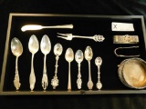 Tray Lot of Sterling Silver Misc. Items Spoons Plus 251.3 Grams