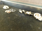 Grouping of 4 Pairs of Sterling Silver Earrings