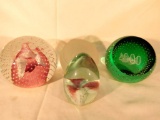 Grouping of 4 Paperweights