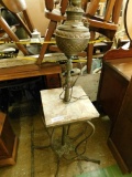 Marble Top Piano Lamp As Is