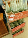 60s Coca Cola Crates with Quart Bottles