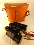 Vintage Atco Binoculars in Leather Case