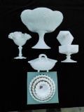 Grouping of 5 Fenton Milk Glass Pieces