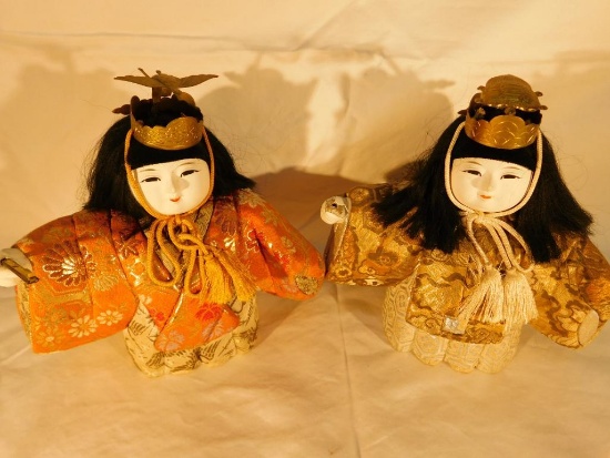 Pair of Japanese Hena Dolls