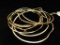 Sterling Silver - 8 Intertwined Bangles - 37.0 Grams