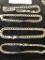 Sterling Silver - 4 Bracelets - 40 Grams
