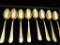 Sterling Silver - 8 Espresso Spoons - 53 Grams