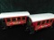 LGB G Gauge #36078 and 36079 1998 and 1999 Christmas Train Passenger Cars 2 Pieces