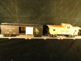 Lionel #6-9715 and 6-19706 C and O Boxcar and Union Pacific Caboose 2 Pieces