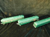 Vintage Lot of 3 American Flyer Trains 650G Coach Cars O Gauge