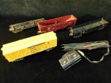 Box Of Vintage Lionel Train Cars - #3461 Automatic Lumber Car - #6456 Red Hopper Car - #6462 Gondola