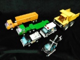 Grouping of 6 Buddy-L Trucks