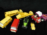Grouping of 8 Tonka Trucks and Cars