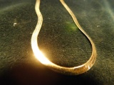 14K Yellow Gold - Herringbone Necklace - 18